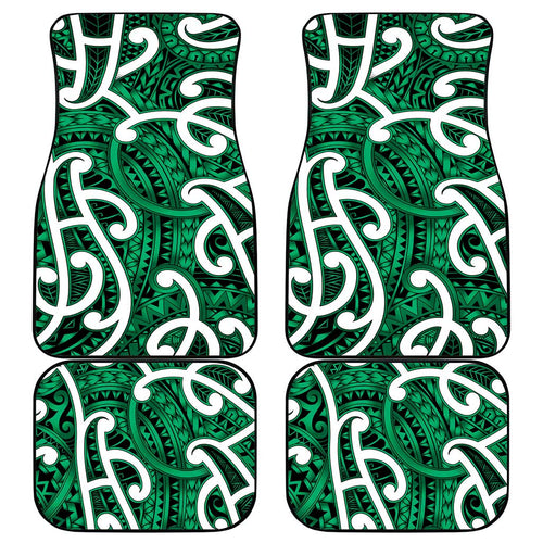Aotearoa Maori Kowhaiwhai Car Mats Kakariki Puhoro and Patiki