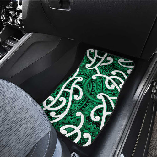 Aotearoa Maori Kowhaiwhai Car Mats Kakariki Puhoro and Patiki