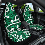 Aotearoa Maori Kowhaiwhai Car Seat Cover Kakariki Puhoro and Patiki