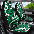 Aotearoa Maori Kowhaiwhai Car Seat Cover Kakariki Puhoro and Patiki