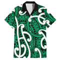 Aotearoa Maori Kowhaiwhai Hawaiian Shirt Kakariki Puhoro and Patiki