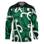 Aotearoa Maori Kowhaiwhai Hockey Jersey Kakariki Puhoro and Patiki