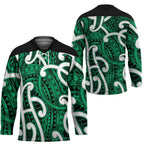 Aotearoa Maori Kowhaiwhai Hockey Jersey Kakariki Puhoro and Patiki