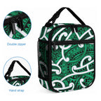 Aotearoa Maori Kowhaiwhai Lunch Bag Kakariki Puhoro and Patiki