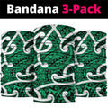 Aotearoa Maori Kowhaiwhai Neck Gaiter Kakariki Puhoro and Patiki