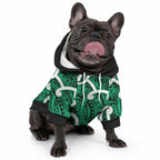 Aotearoa Maori Kowhaiwhai Pet Hoodie Kakariki Puhoro and Patiki