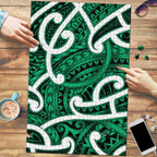 Aotearoa Maori Kowhaiwhai Puzzle Kakariki Puhoro and Patiki