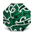 Aotearoa Maori Kowhaiwhai Umbrella Kakariki Puhoro and Patiki