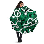 Aotearoa Maori Kowhaiwhai Umbrella Kakariki Puhoro and Patiki