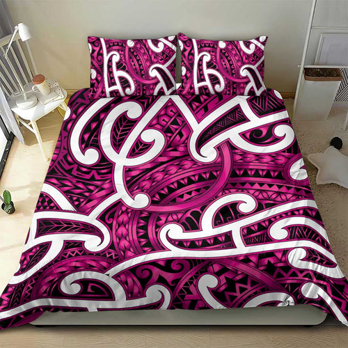Aotearoa Maori Kowhaiwhai Bedding Set Mawhero Puhoro and Patiki