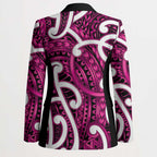 Aotearoa Maori Kowhaiwhai Blazer Mawhero Puhoro and Patiki