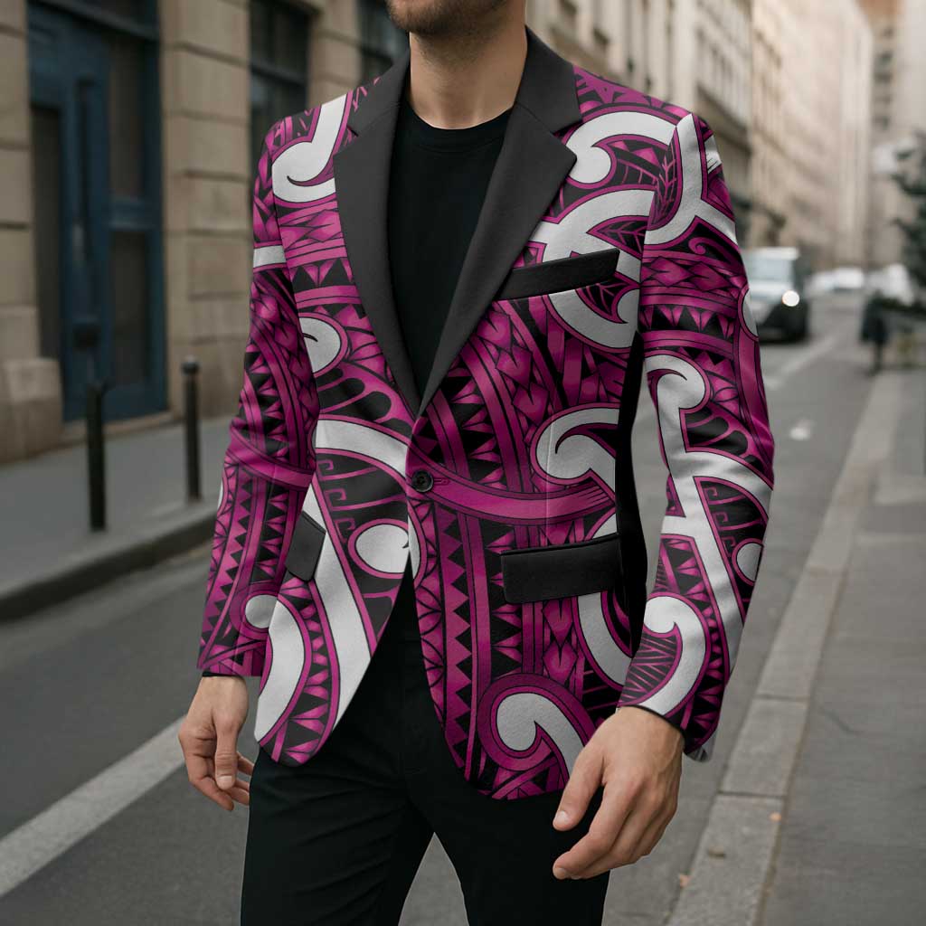 Aotearoa Maori Kowhaiwhai Blazer Mawhero Puhoro and Patiki
