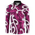 Aotearoa Maori Kowhaiwhai Button Sweatshirt Mawhero Puhoro and Patiki