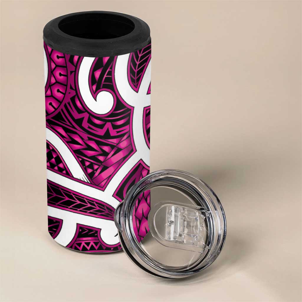 Aotearoa Maori Kowhaiwhai 4 in 1 Can Cooler Tumbler Mawhero Puhoro and Patiki