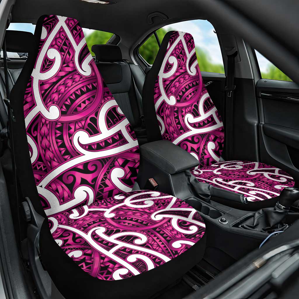 Aotearoa Maori Kowhaiwhai Car Seat Cover Mawhero Puhoro and Patiki