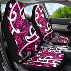 Aotearoa Maori Kowhaiwhai Car Seat Cover Mawhero Puhoro and Patiki