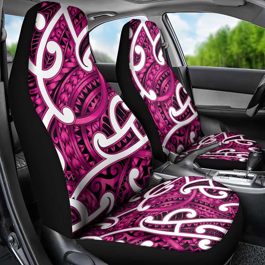 Aotearoa Maori Kowhaiwhai Car Seat Cover Mawhero Puhoro and Patiki