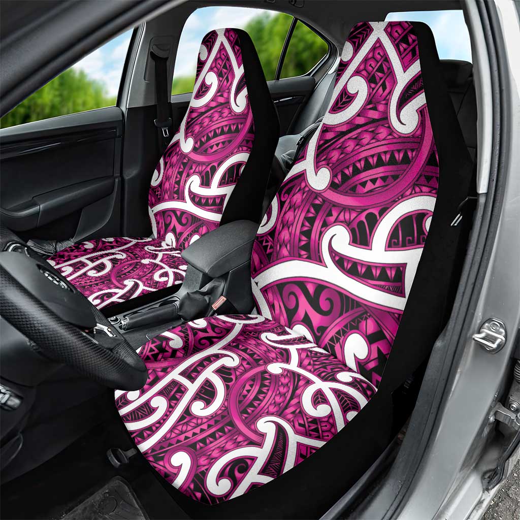 Aotearoa Maori Kowhaiwhai Car Seat Cover Mawhero Puhoro and Patiki