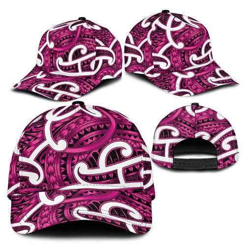 Aotearoa Maori Kowhaiwhai Classic Cap Mawhero Puhoro and Patiki