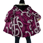 Aotearoa Maori Kowhaiwhai Cloak Mawhero Puhoro and Patiki