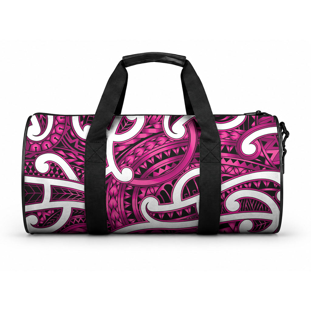 Aotearoa Maori Kowhaiwhai Duffle Bag Mawhero Puhoro and Patiki