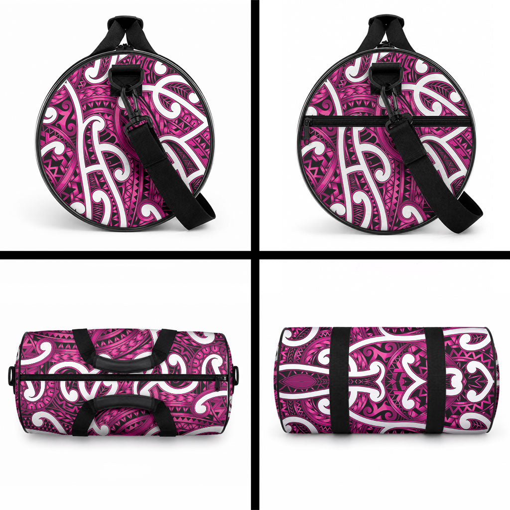 Aotearoa Maori Kowhaiwhai Duffle Bag Mawhero Puhoro and Patiki