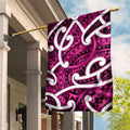 Aotearoa Maori Kowhaiwhai Garden Flag Mawhero Puhoro and Patiki