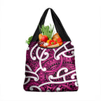 Aotearoa Maori Kowhaiwhai Grocery Bag Mawhero Puhoro and Patiki