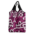 Aotearoa Maori Kowhaiwhai Grocery Bag Mawhero Puhoro and Patiki