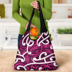 Aotearoa Maori Kowhaiwhai Grocery Bag Mawhero Puhoro and Patiki