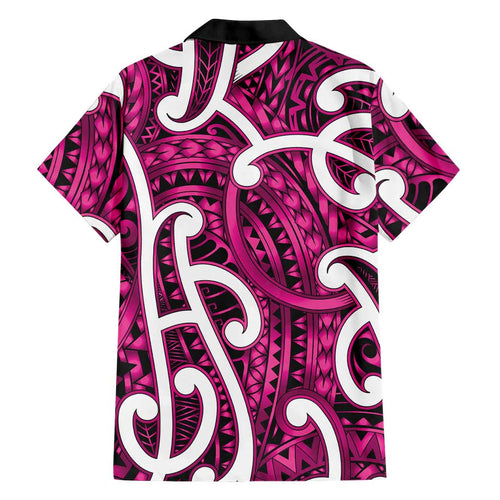 Aotearoa Maori Kowhaiwhai Hawaiian Shirt Mawhero Puhoro and Patiki