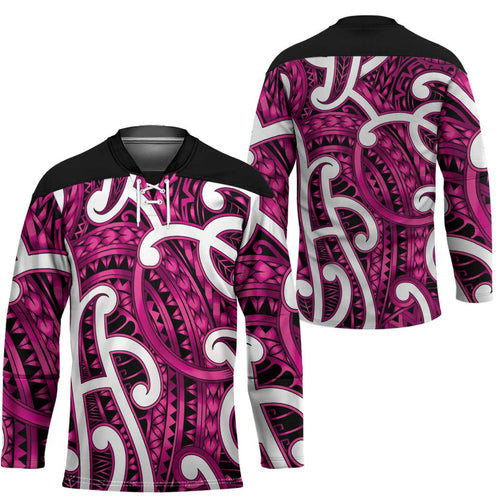 Aotearoa Maori Kowhaiwhai Hockey Jersey Mawhero Puhoro and Patiki