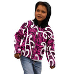 Aotearoa Maori Kowhaiwhai Kid Hoodie Mawhero Puhoro and Patiki