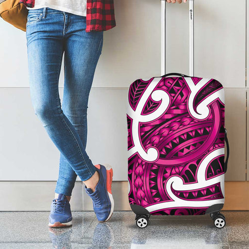 Aotearoa Maori Kowhaiwhai Luggage Cover Mawhero Puhoro and Patiki