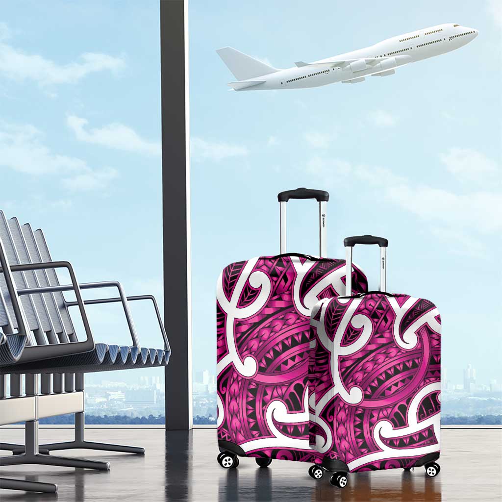 Aotearoa Maori Kowhaiwhai Luggage Cover Mawhero Puhoro and Patiki