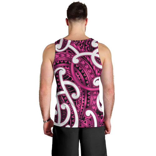 Aotearoa Maori Kowhaiwhai Men Tank Top Mawhero Puhoro and Patiki