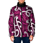 Aotearoa Maori Kowhaiwhai Padded Jacket Mawhero Puhoro and Patiki