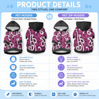 Aotearoa Maori Kowhaiwhai Pet Hoodie Mawhero Puhoro and Patiki