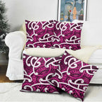 Aotearoa Maori Kowhaiwhai Pillow Cover Mawhero Puhoro and Patiki