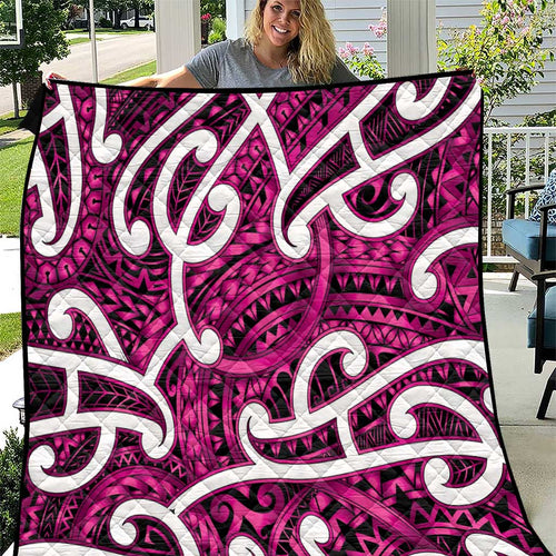 Aotearoa Maori Kowhaiwhai Quilt Mawhero Puhoro and Patiki