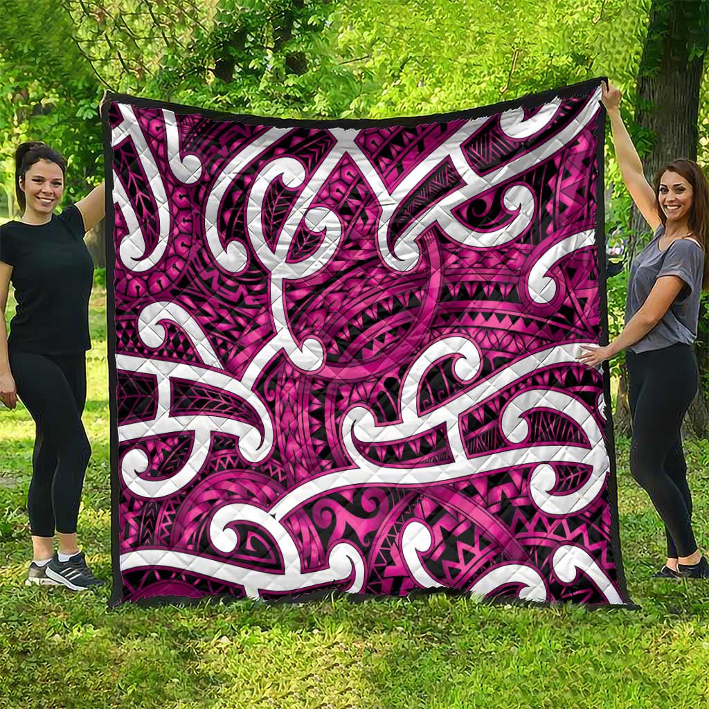 Aotearoa Maori Kowhaiwhai Quilt Mawhero Puhoro and Patiki