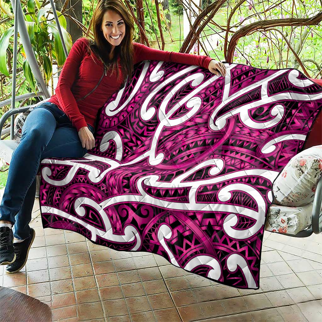 Aotearoa Maori Kowhaiwhai Quilt Mawhero Puhoro and Patiki