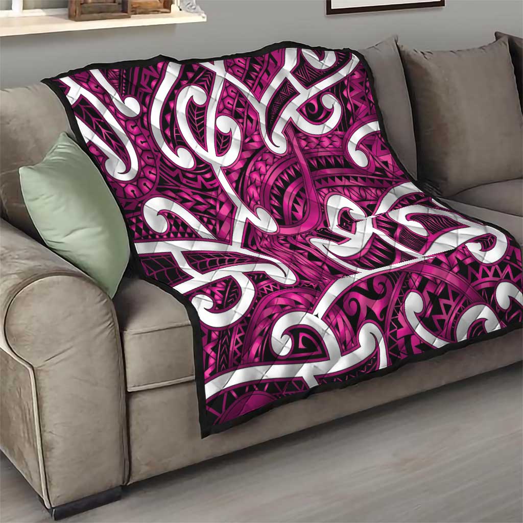Aotearoa Maori Kowhaiwhai Quilt Mawhero Puhoro and Patiki