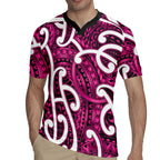 Aotearoa Maori Kowhaiwhai Rugby Jersey Mawhero Puhoro and Patiki