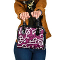 Aotearoa Maori Kowhaiwhai Shoulder Handbag Mawhero Puhoro and Patiki