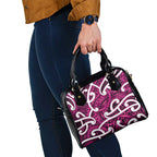 Aotearoa Maori Kowhaiwhai Shoulder Handbag Mawhero Puhoro and Patiki