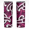 Aotearoa Maori Kowhaiwhai Skinny Tumbler Mawhero Puhoro and Patiki
