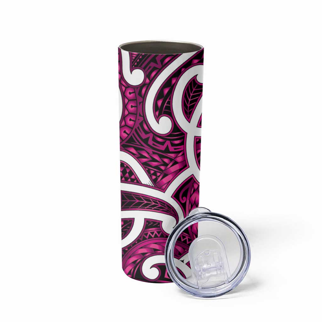 Aotearoa Maori Kowhaiwhai Skinny Tumbler Mawhero Puhoro and Patiki