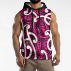 Aotearoa Maori Kowhaiwhai Sleeveless Hoodie Mawhero Puhoro and Patiki
