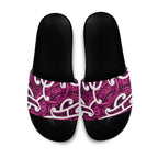 Aotearoa Maori Kowhaiwhai Slide Sandals Mawhero Puhoro and Patiki